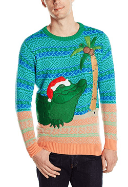 Alligator Ugly Christmas Sweater by Blizzard Bay is great for Christmas in the tropics