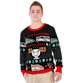 Christmas Vacation Ugly Christmas Sweaters. With Griswold station wagon and Christmas Tree, Eddie's RV