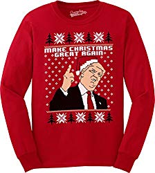 Trump Ugly Christmas Sweaters can be controversial crowd pleasers at some ugly Christmas Sweater parties
