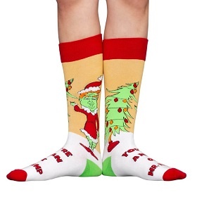 Trump Grinch Socks for Christmas 