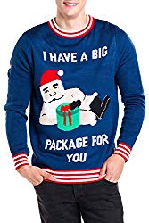 Santa Packagge Naughty List Sweater is a great way to win an ugly christmas sweater contest