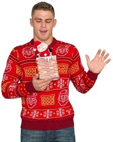 Jack in the Box 3D Ugly Christmas Sweater