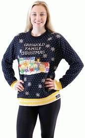 Christmas Vacation Light Up Sweater, Christmas Vacation LED ugly Sweater